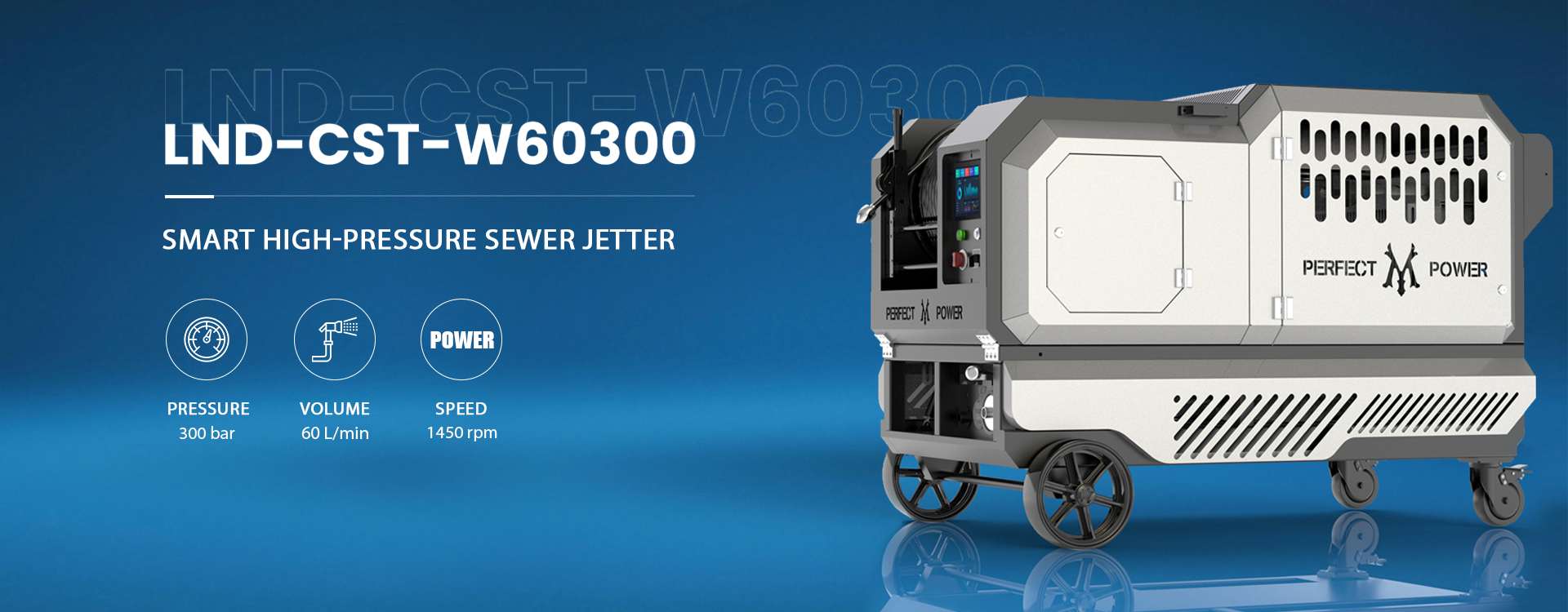 smart high-pressure sewer jetter