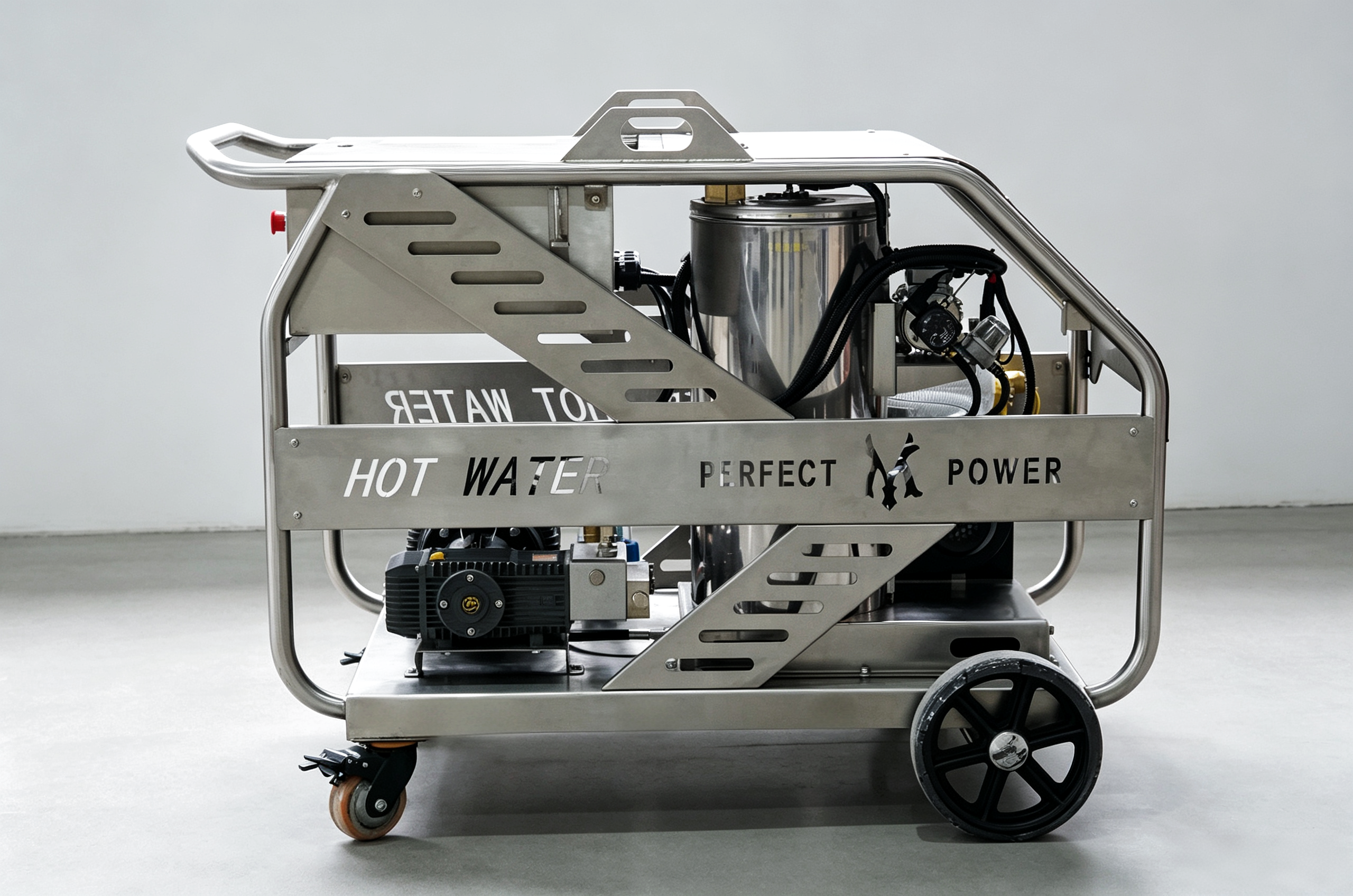 Perfect Power-Industrial Hot Water High Pressure Washer, 300bar Diesel Heating, LND-HTC-1830